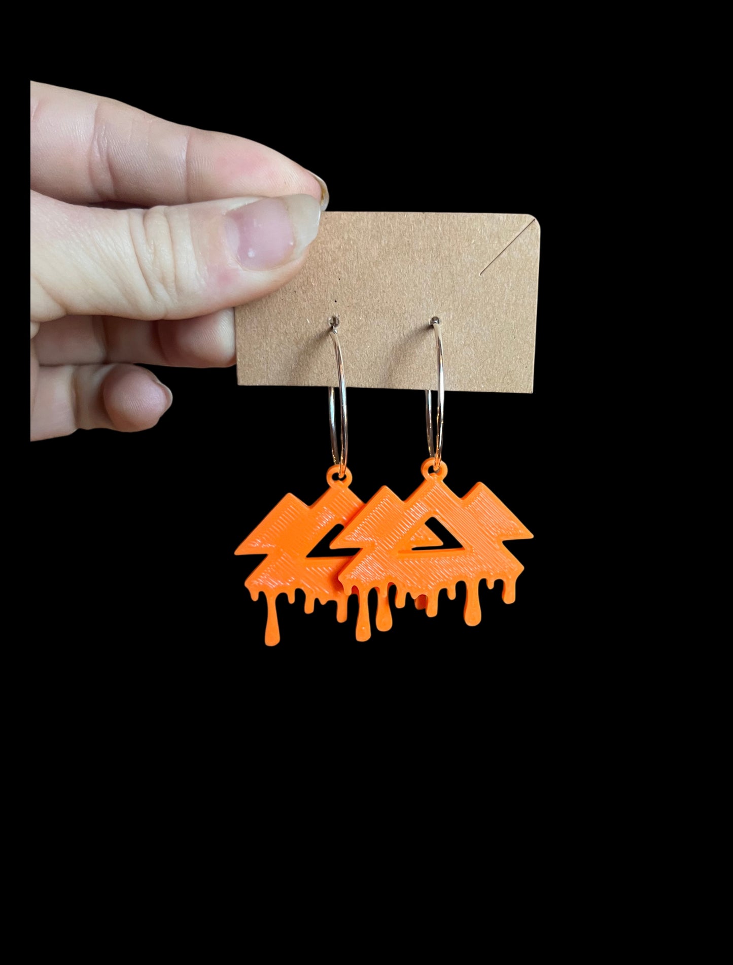 3d printed customizable artist inspired mini dangle or hoop earrings