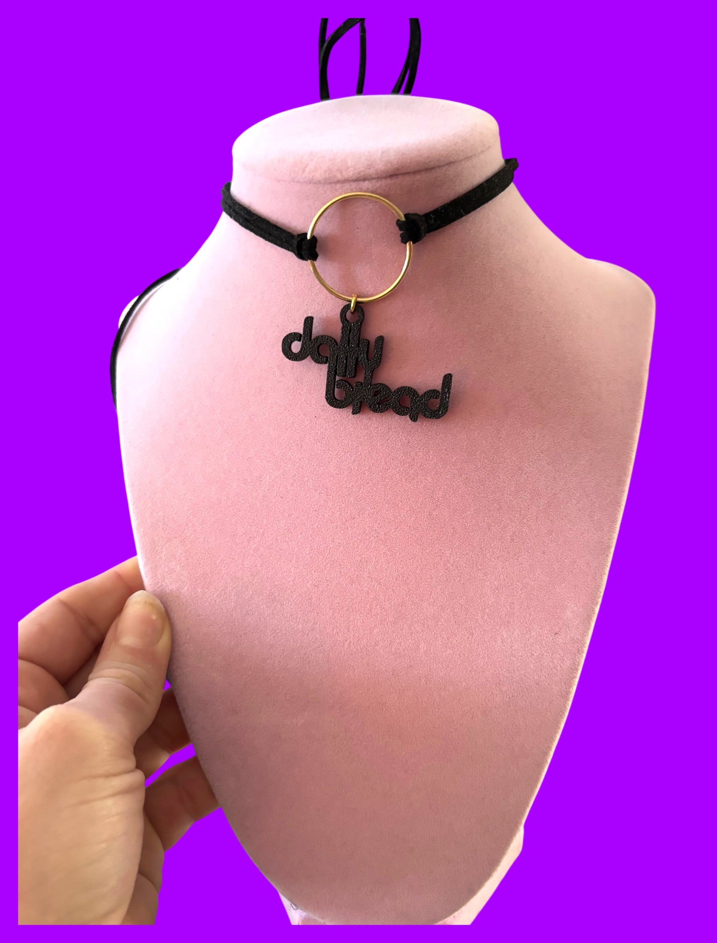 Daily bread inspired tie back choker