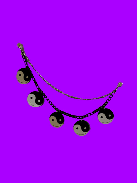 Custom black and white chain