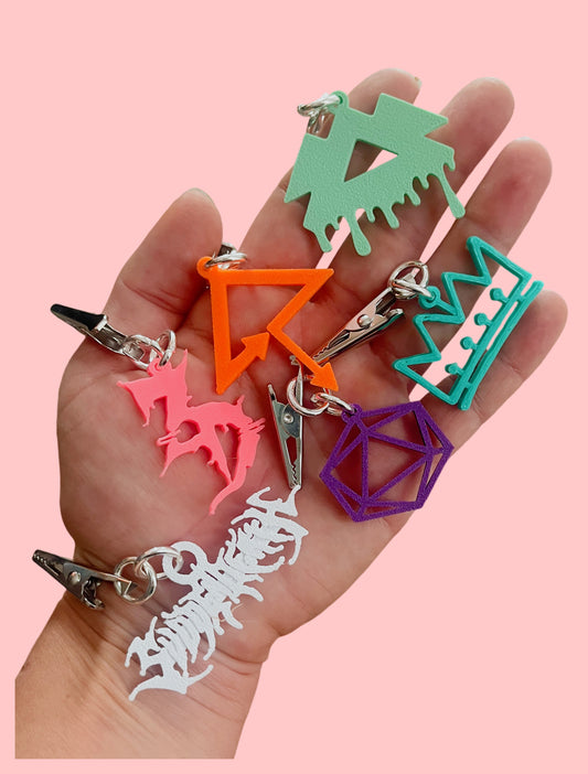 3d printed customizable artist inspired hat or clasp charms!