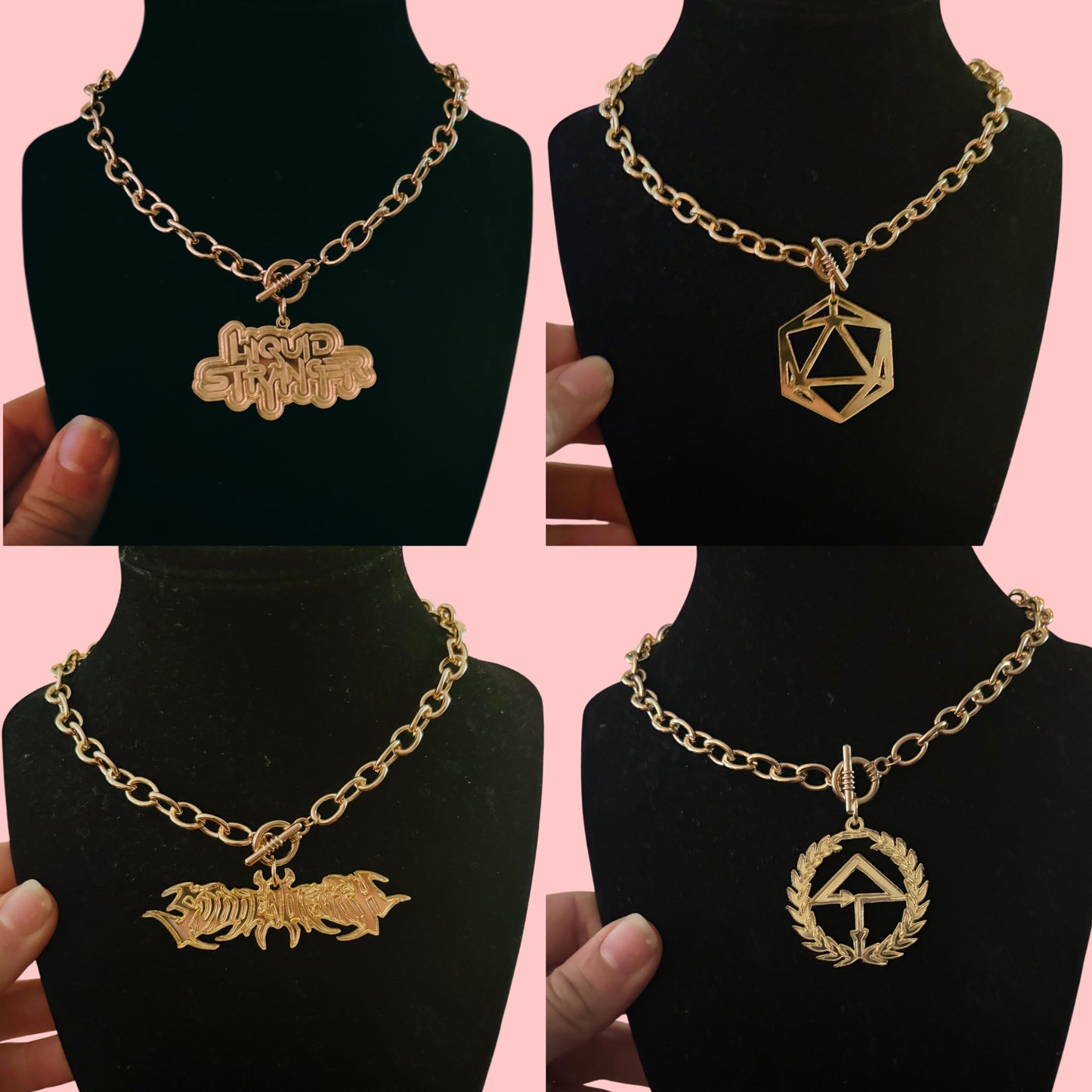 Customizable Tiff & Co style stainless steel artist necklaces