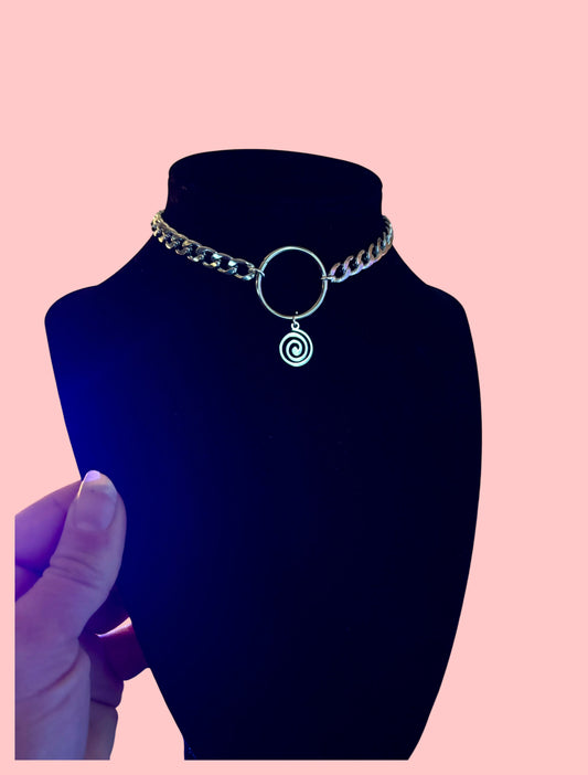 Stainless steel swirl choker