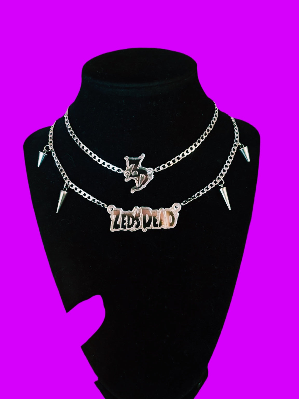 Customizable stainless steel necklace stack