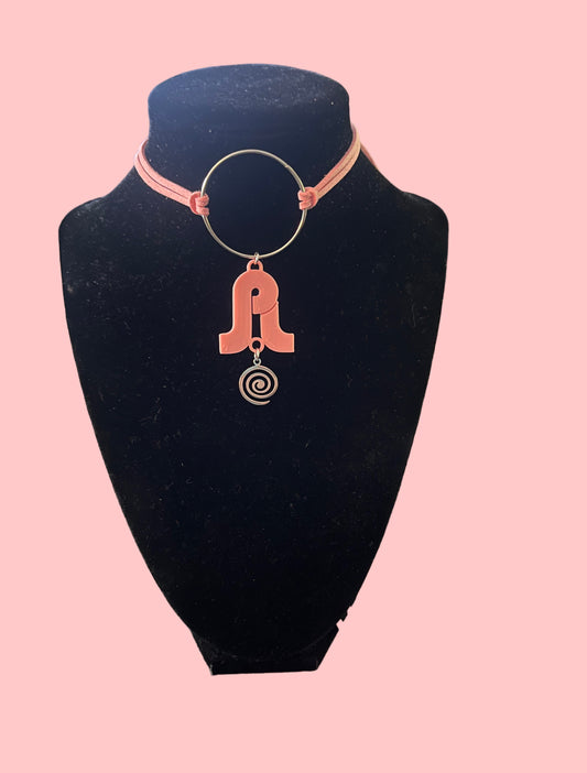 Pretty lights inspired swirl tie back chokers