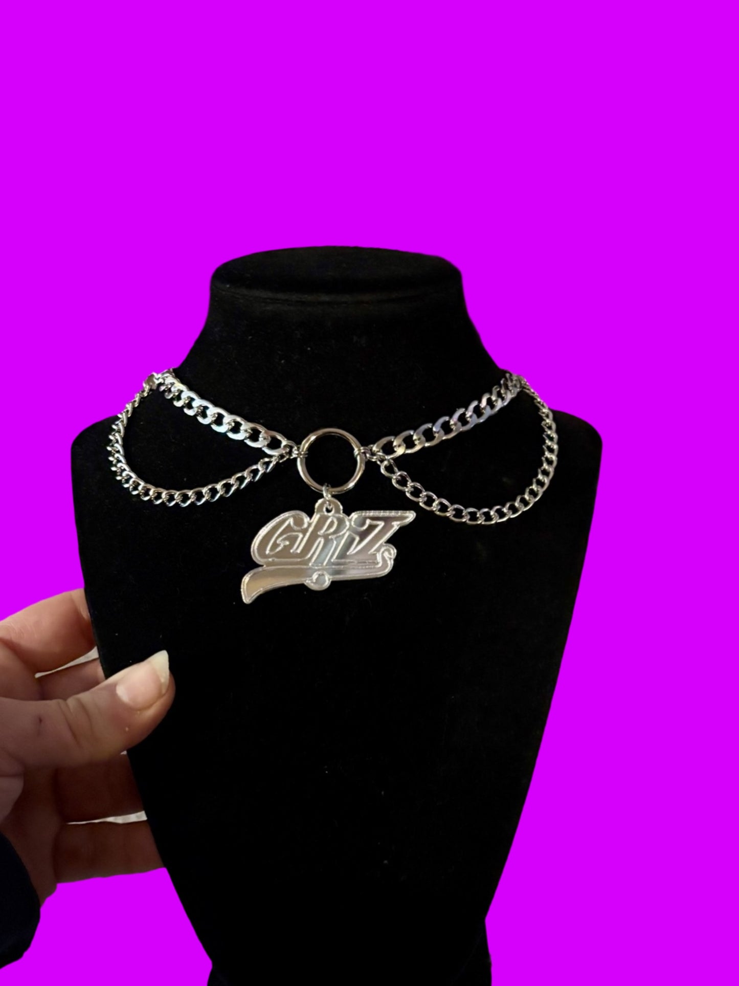 Customizable Stainless steel artist choker