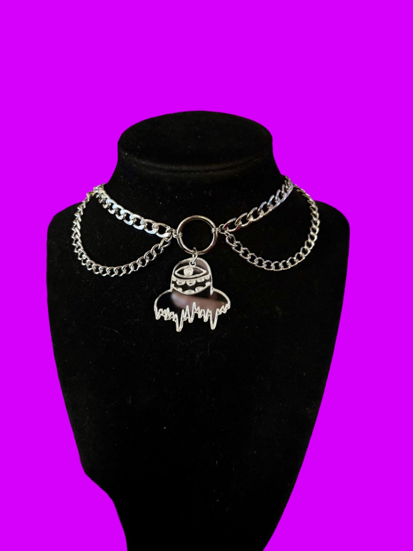 Customizable Stainless steel artist choker