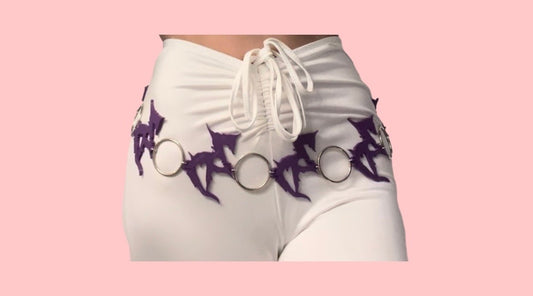 Zeds Dead inspired 3d printed Metal Ring Belt- 2 inch rings