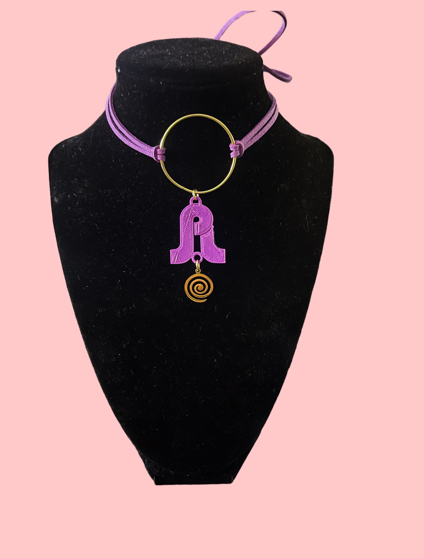 Pretty lights inspired swirl tie back chokers