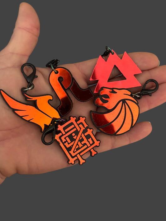 Customizable midnight holographic acrylic edm charms