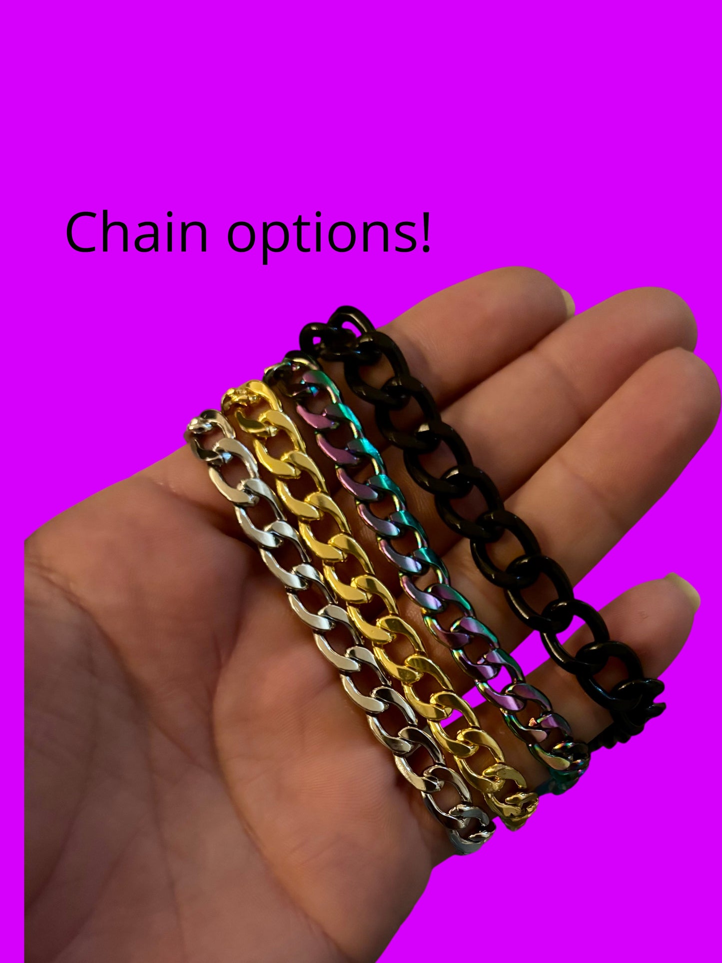 Daily bread inspired acrylic cloud chain link earrings