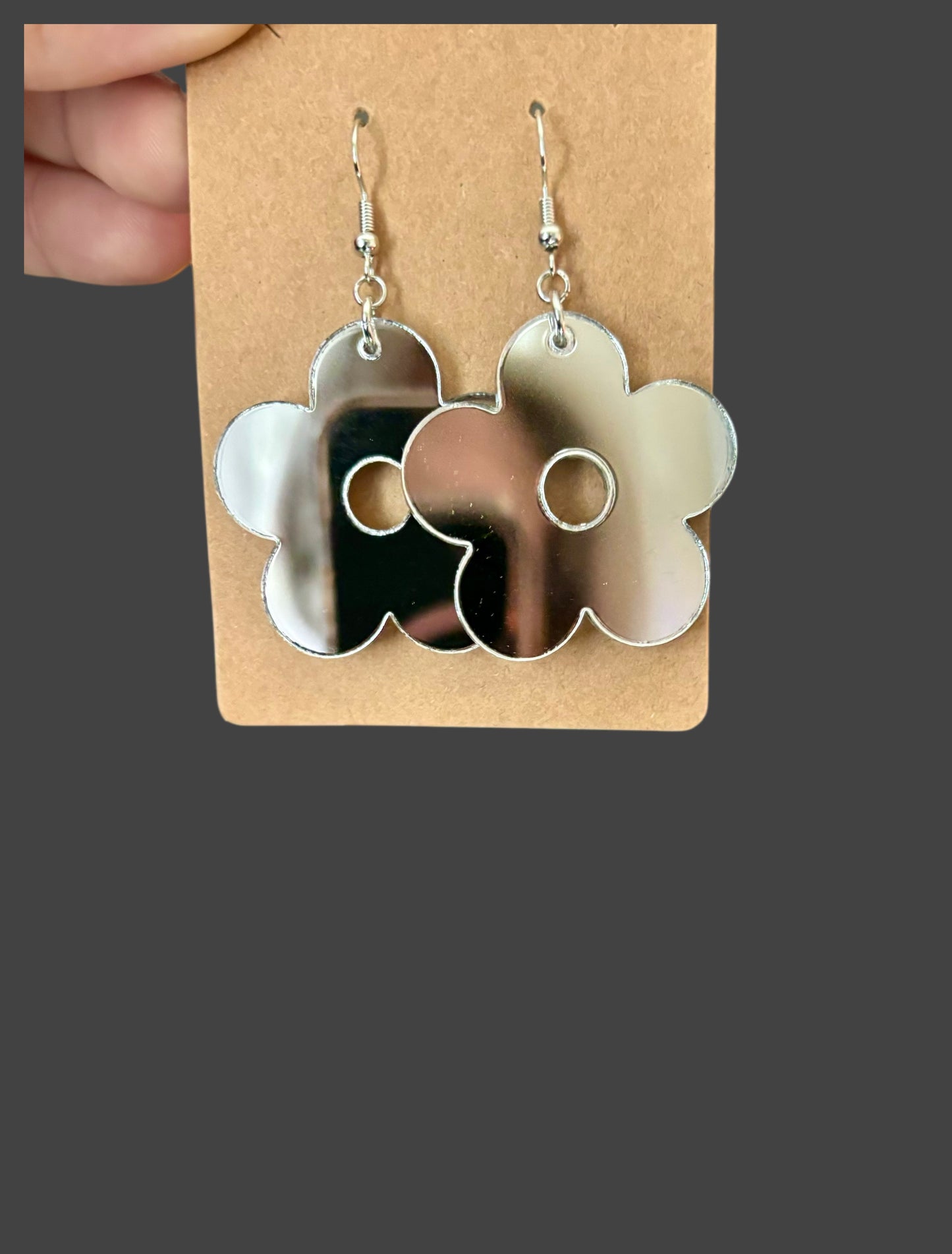 Acrylic flower earrings