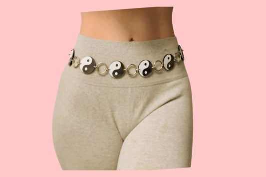 Yin yang acrylic ring belt