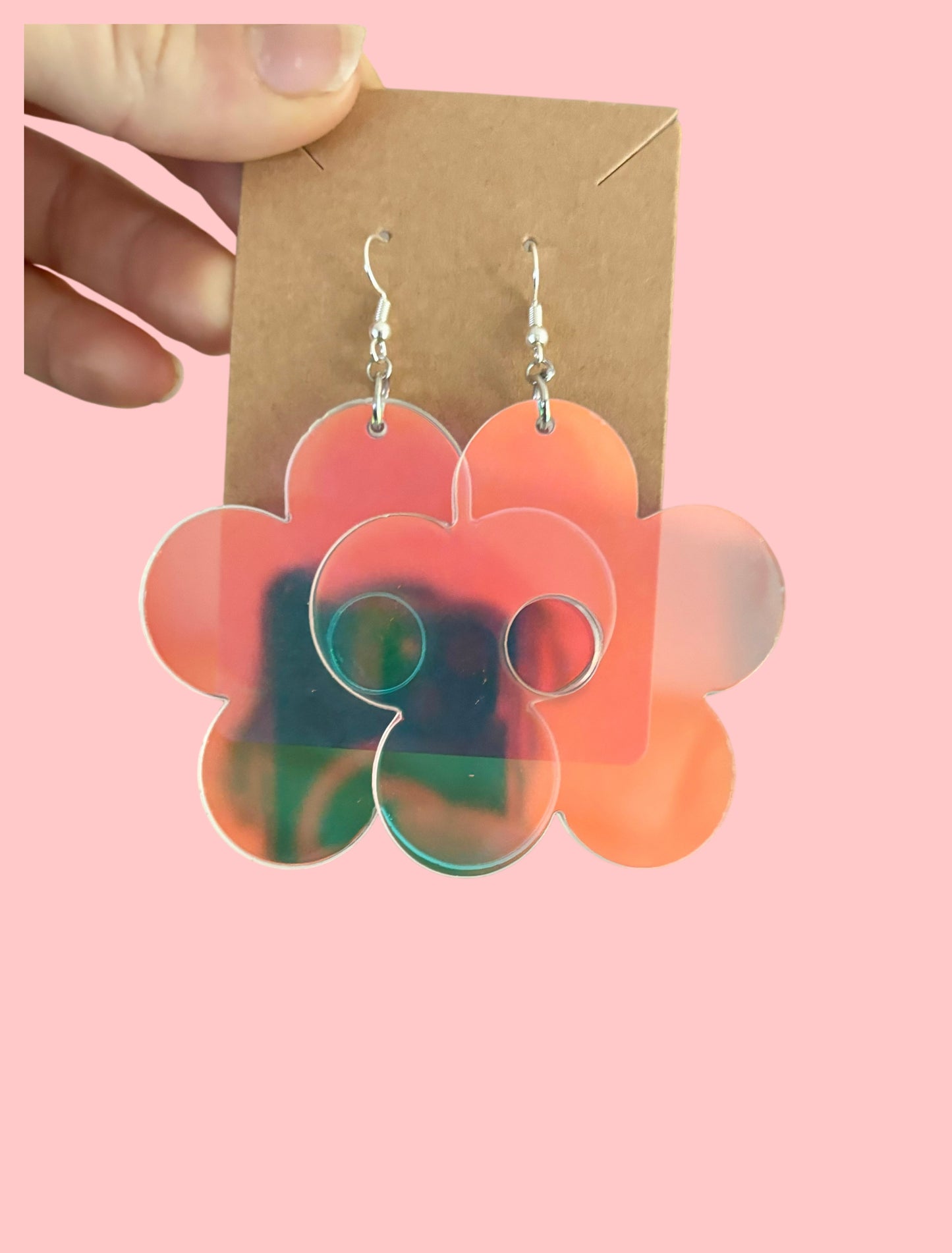 Acrylic flower earrings