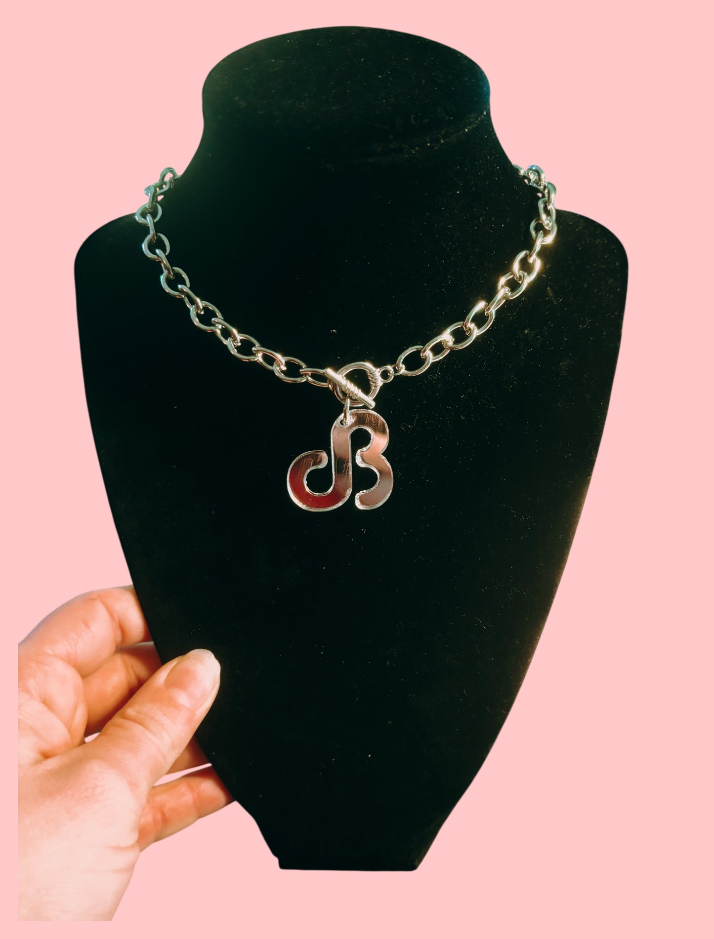 Custom Tiff & Co style silver/gold chain stainless steel necklace