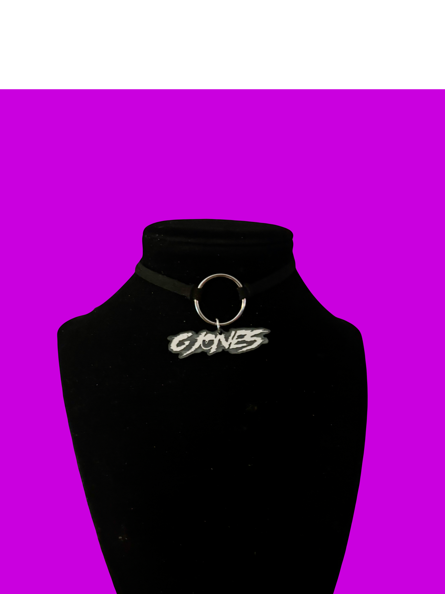 G Jones inspired tie back chokers