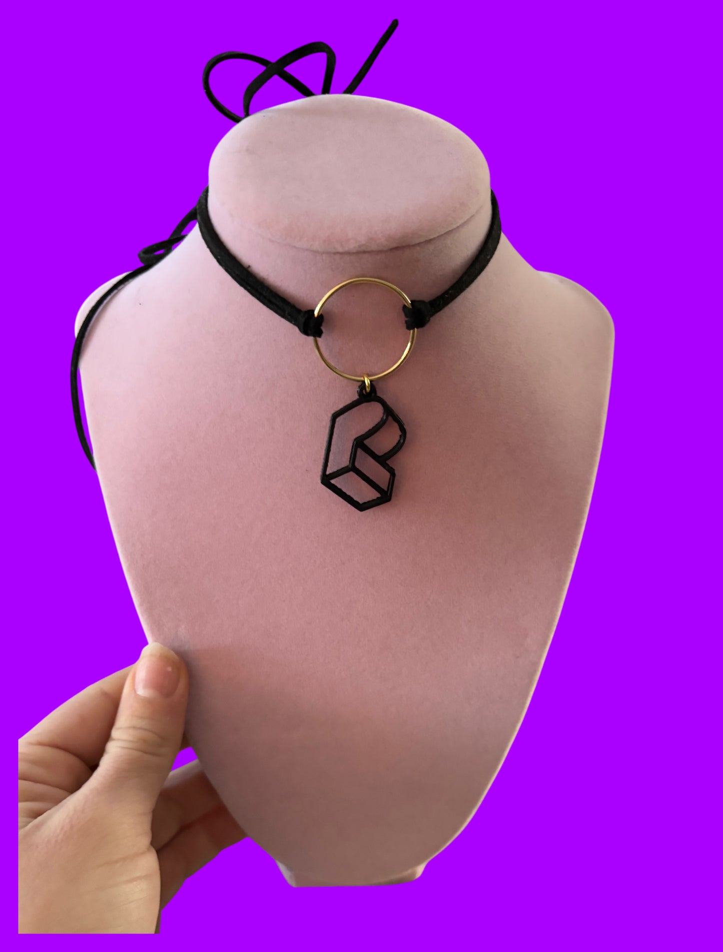 Pretty lights inspired tie back choker