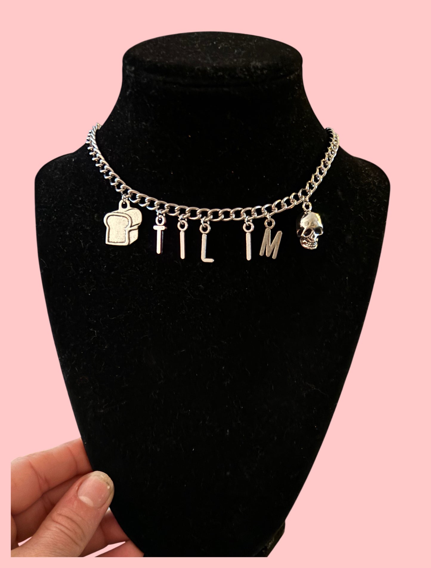 Daily bread inspired charm necklace + “bread til I’m dead” necklace