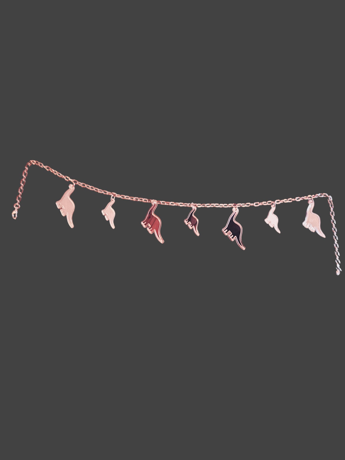 Stainless steel customizable Dino chain belt