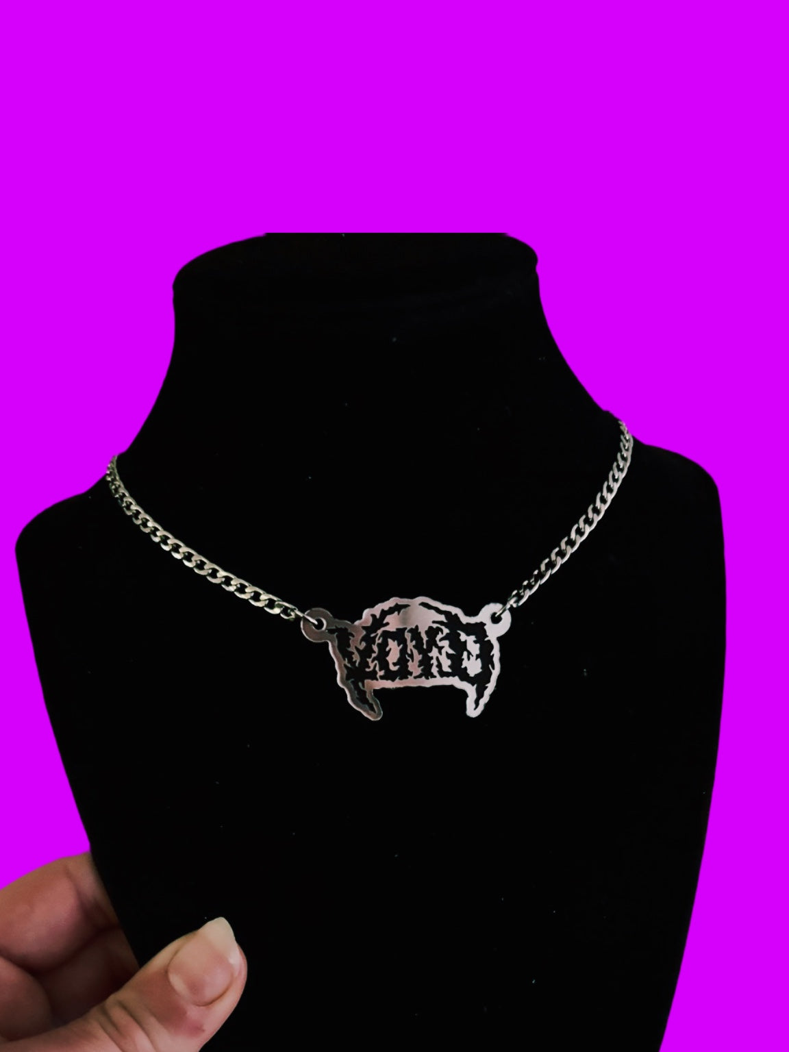 Customizable stainless steel (silver/gold) thin chain name necklace