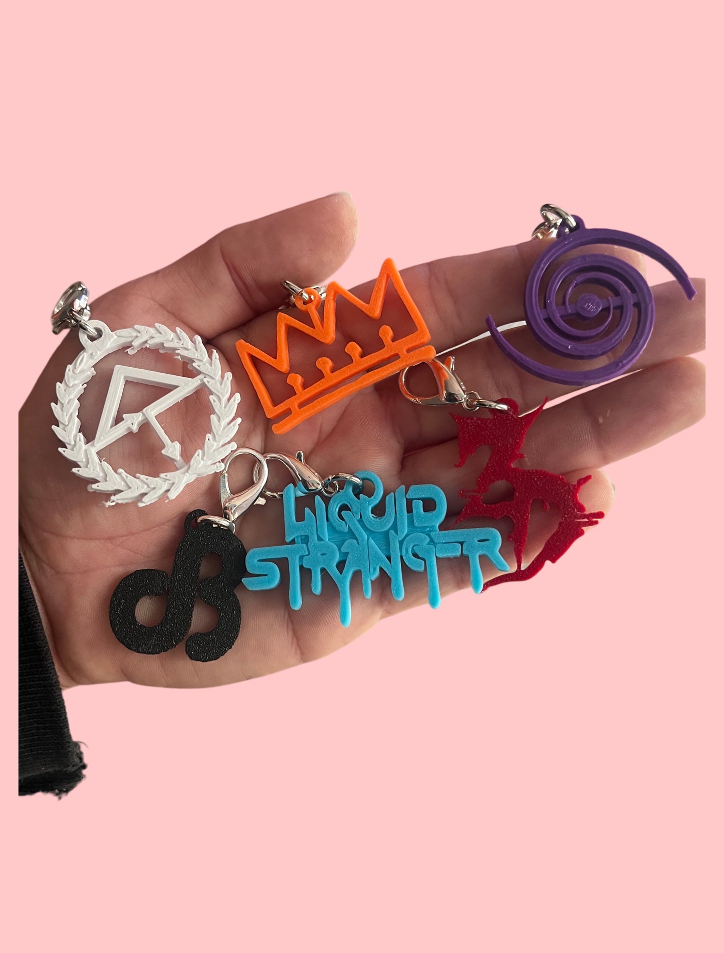 3d printed custom clip on charms