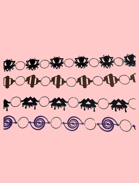 Customizable artist inspired 3d printed metal ring belt!