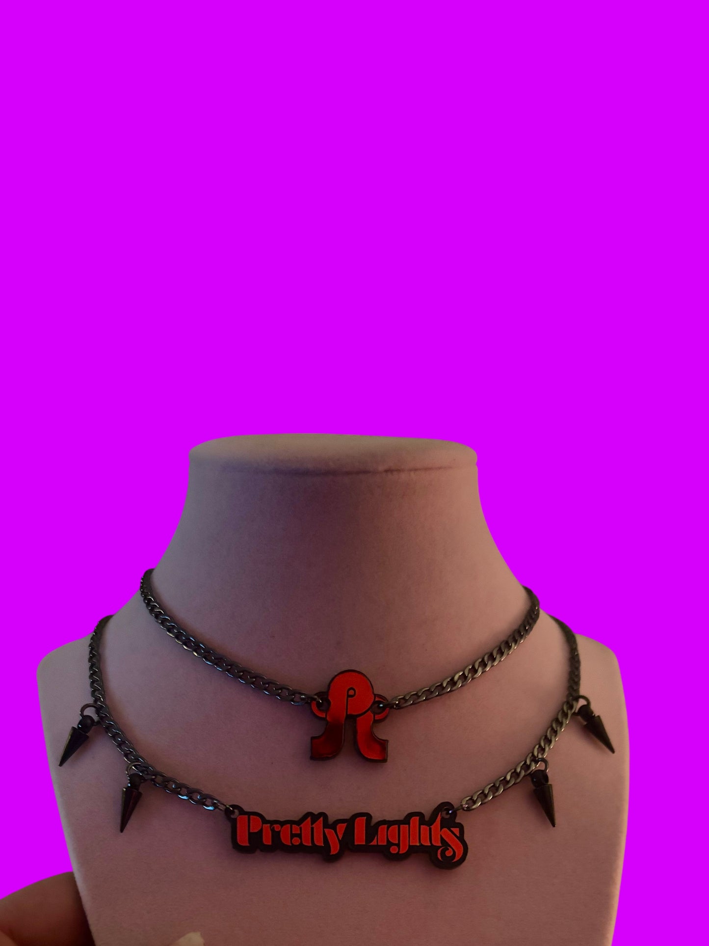 Customizable stainless steel necklace stack