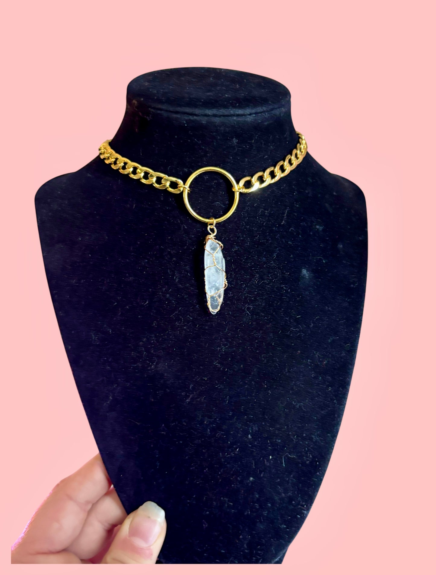 Stainless steel crystal choker