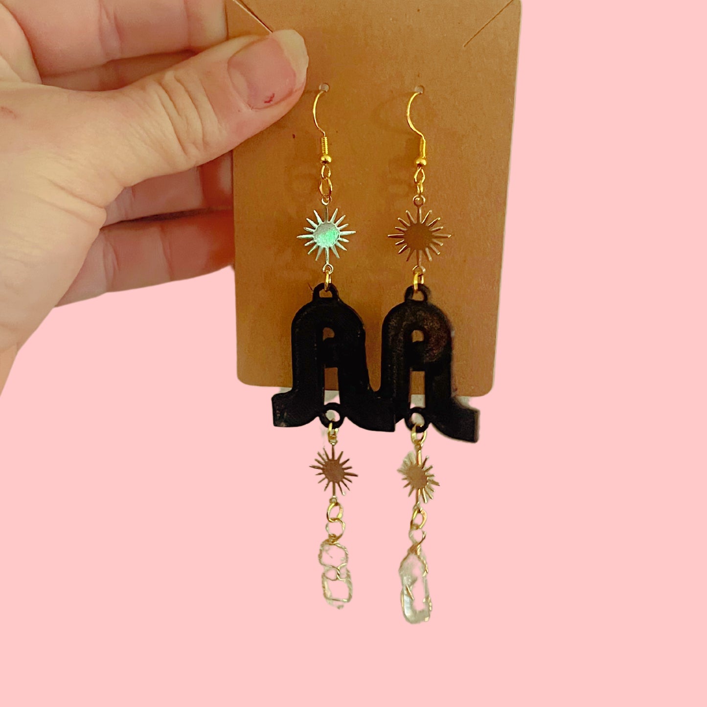 Pretty lights inspired sparkle crystal dangle earrings