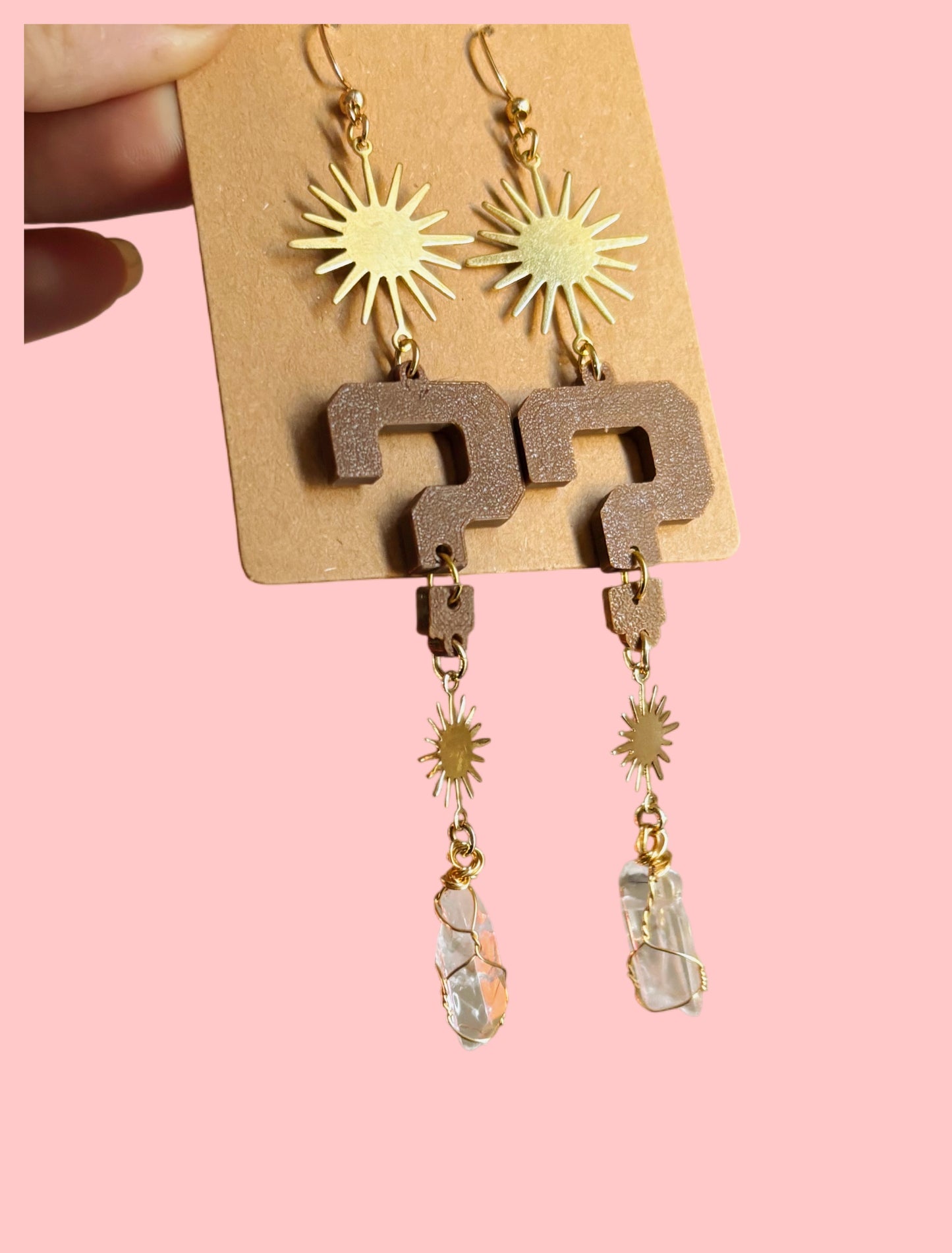 Tipper inspired sparkle crystal dangle earrings