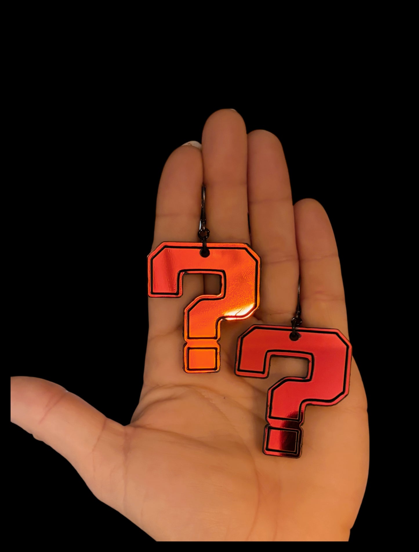 Customizable midnight holographic artist inspired acrylic earrings