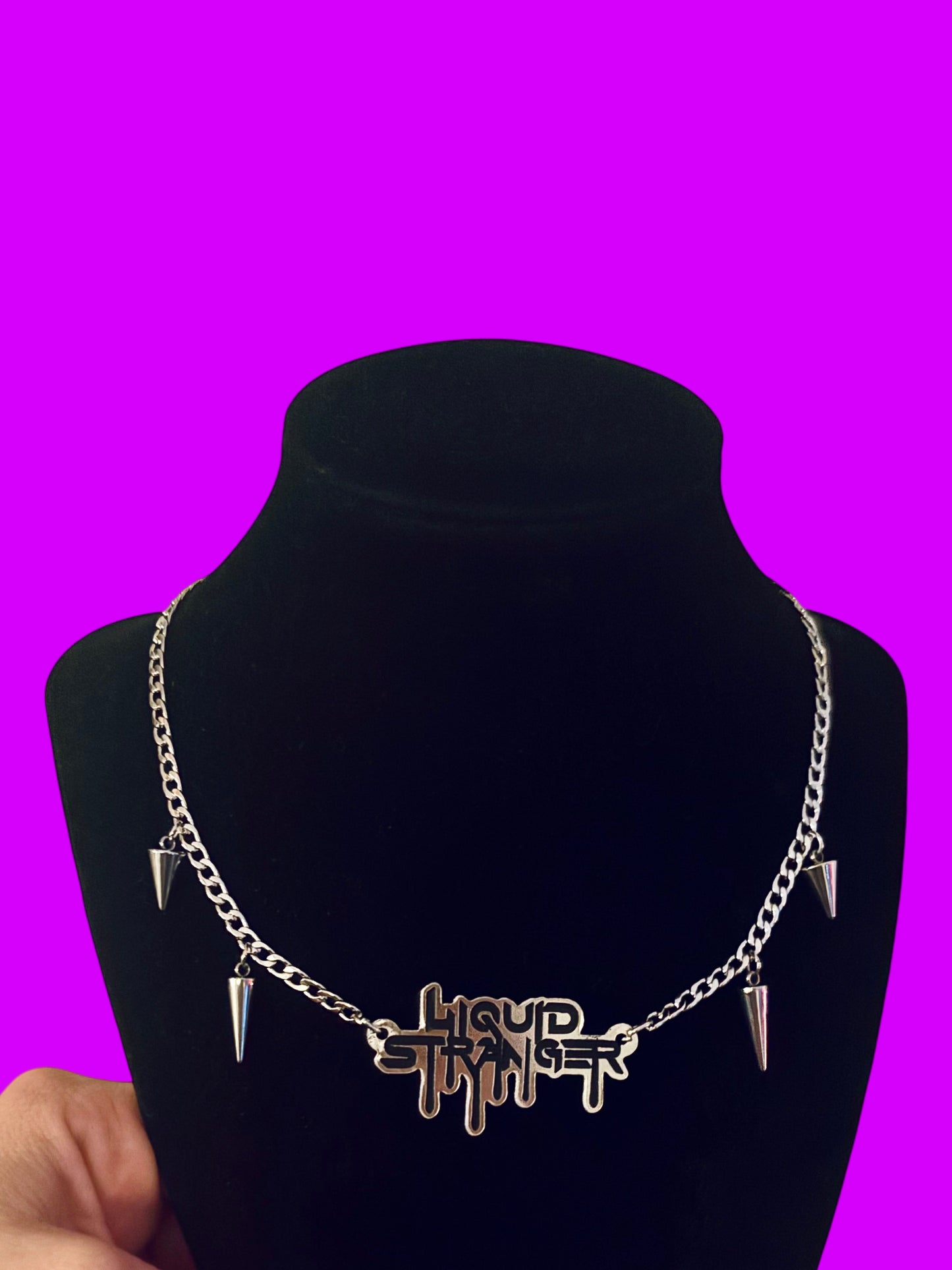 Liquid stainless steel necklace