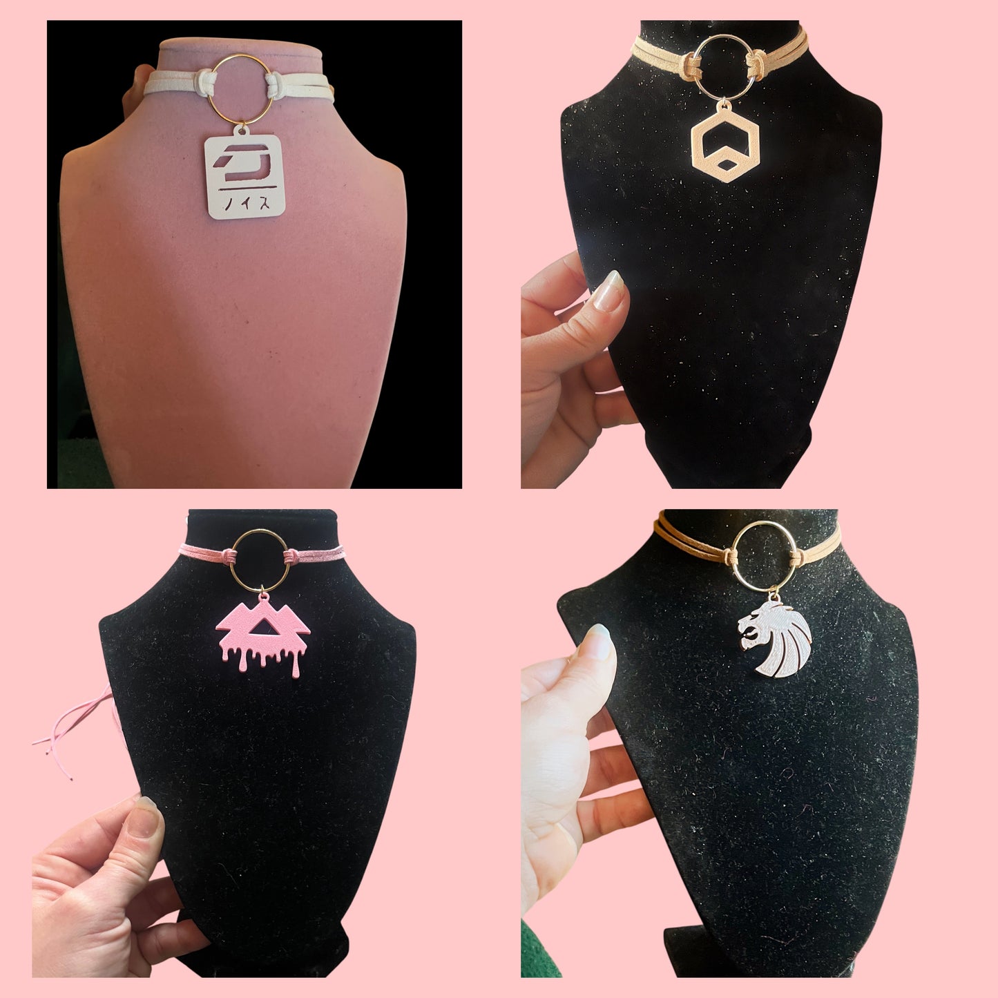 Customizable artist inspired tie back chokers!