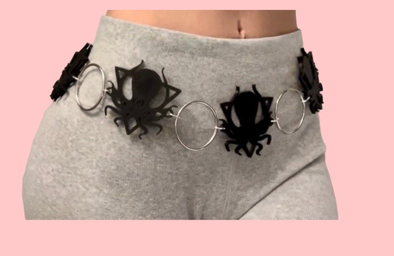 Customizable artist inspired 3d printed metal ring belt!