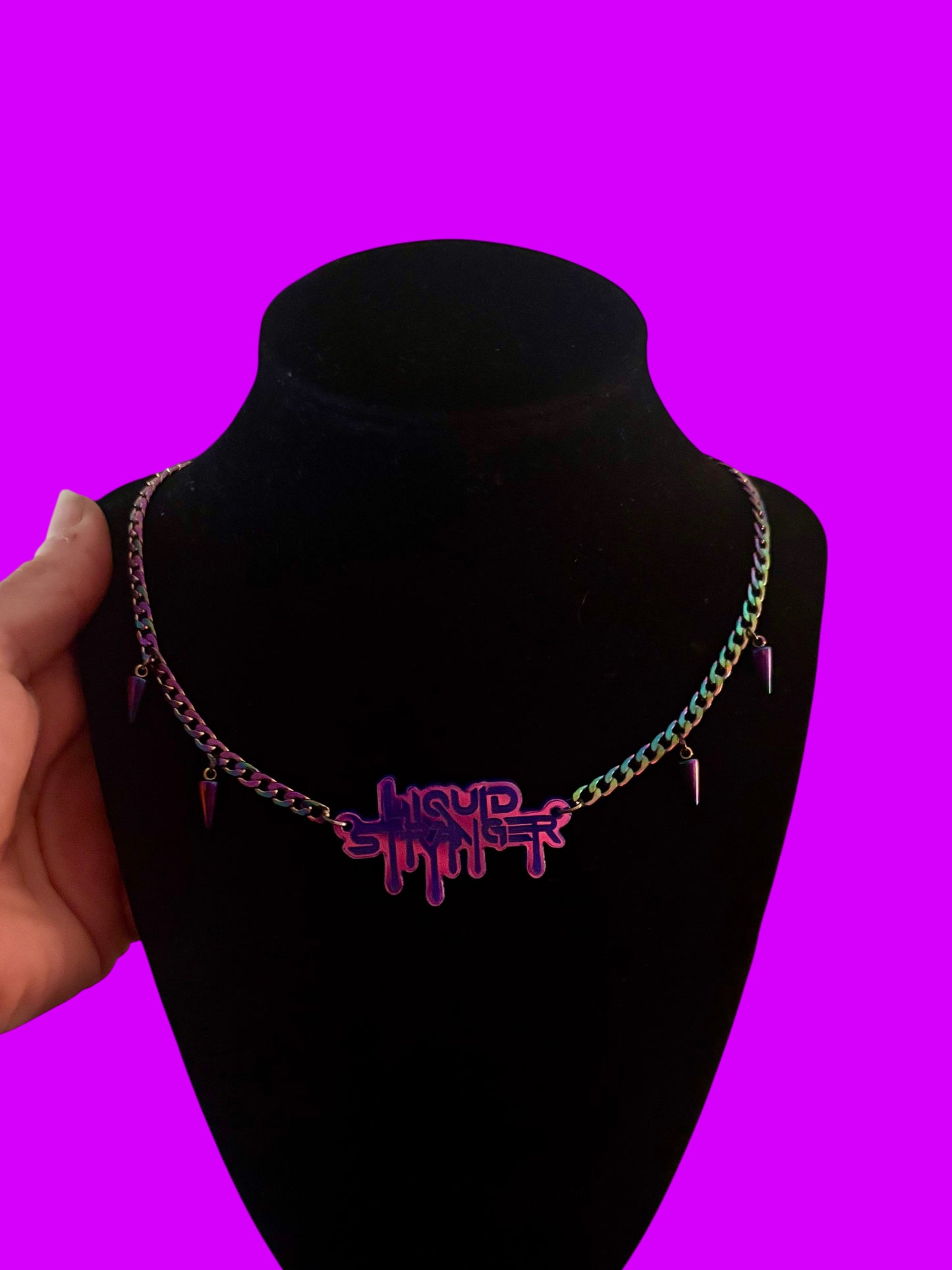 Liquid stainless steel necklace