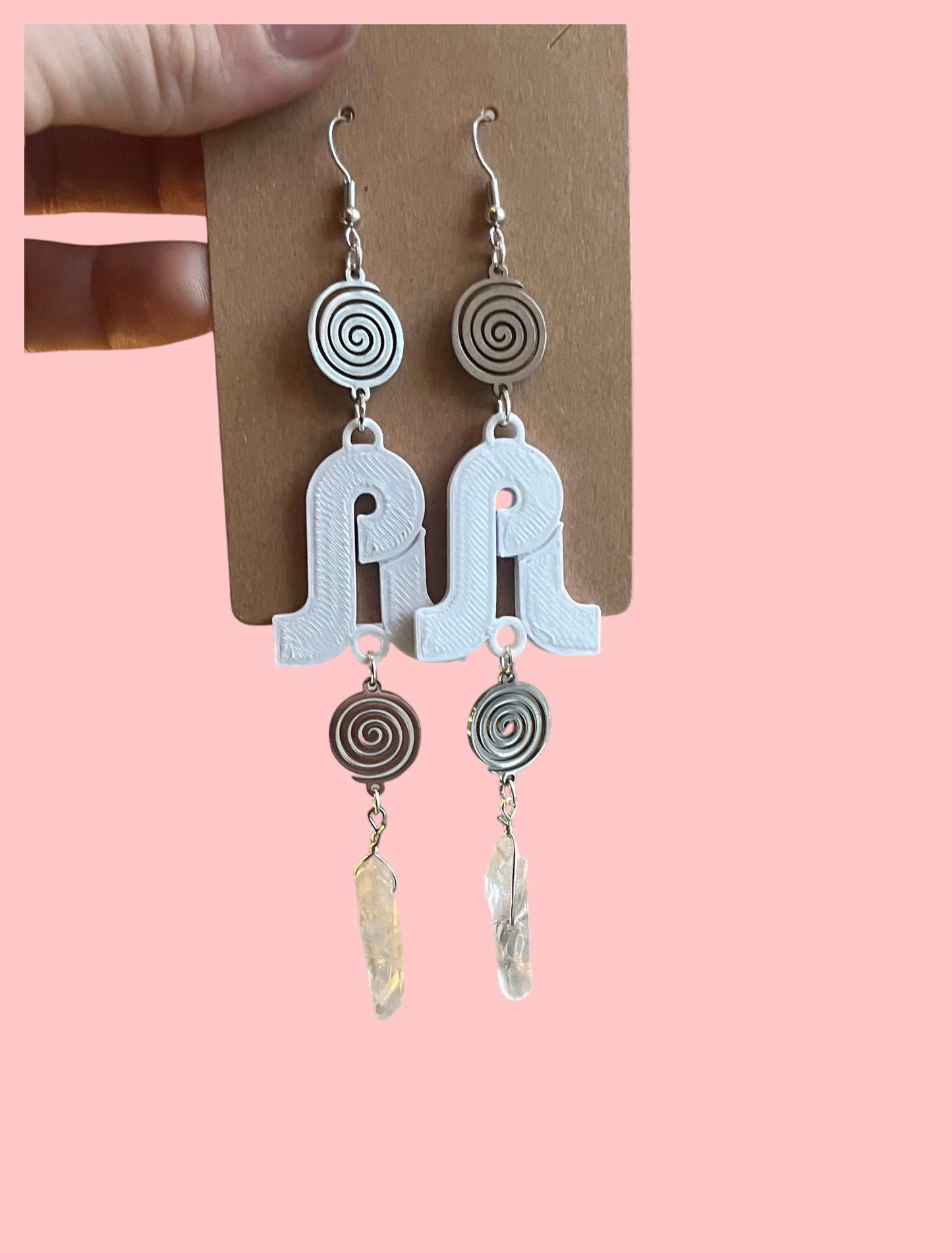Pretty Lights inspired swirl dangle earrings!