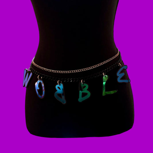 Customizable festival artist letter belts