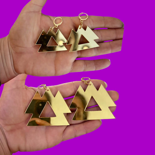 Ready 2 Ship Custom Mirror Acrylic Earrings!