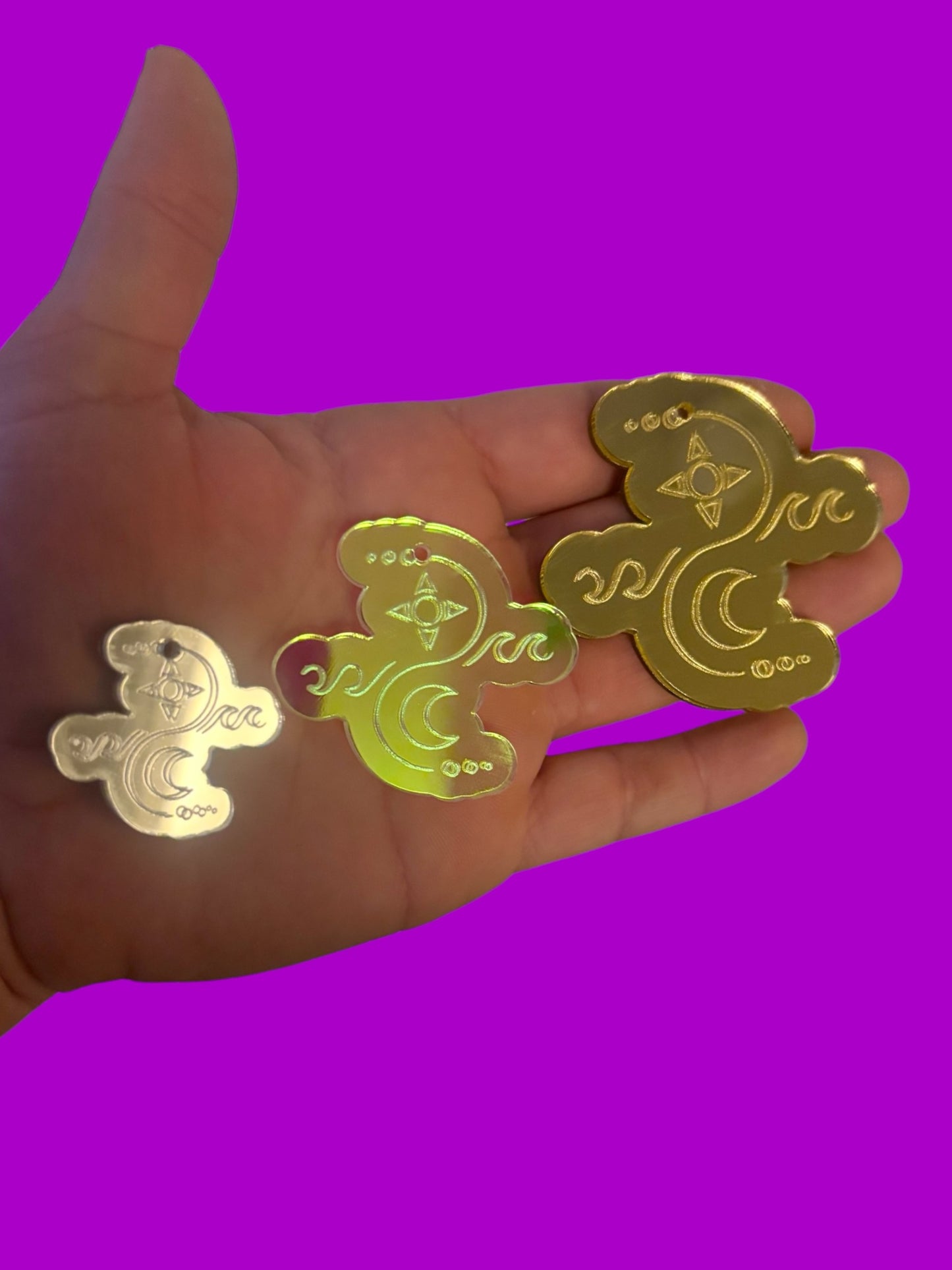 Charles the First inspired Solus acrylic earrings