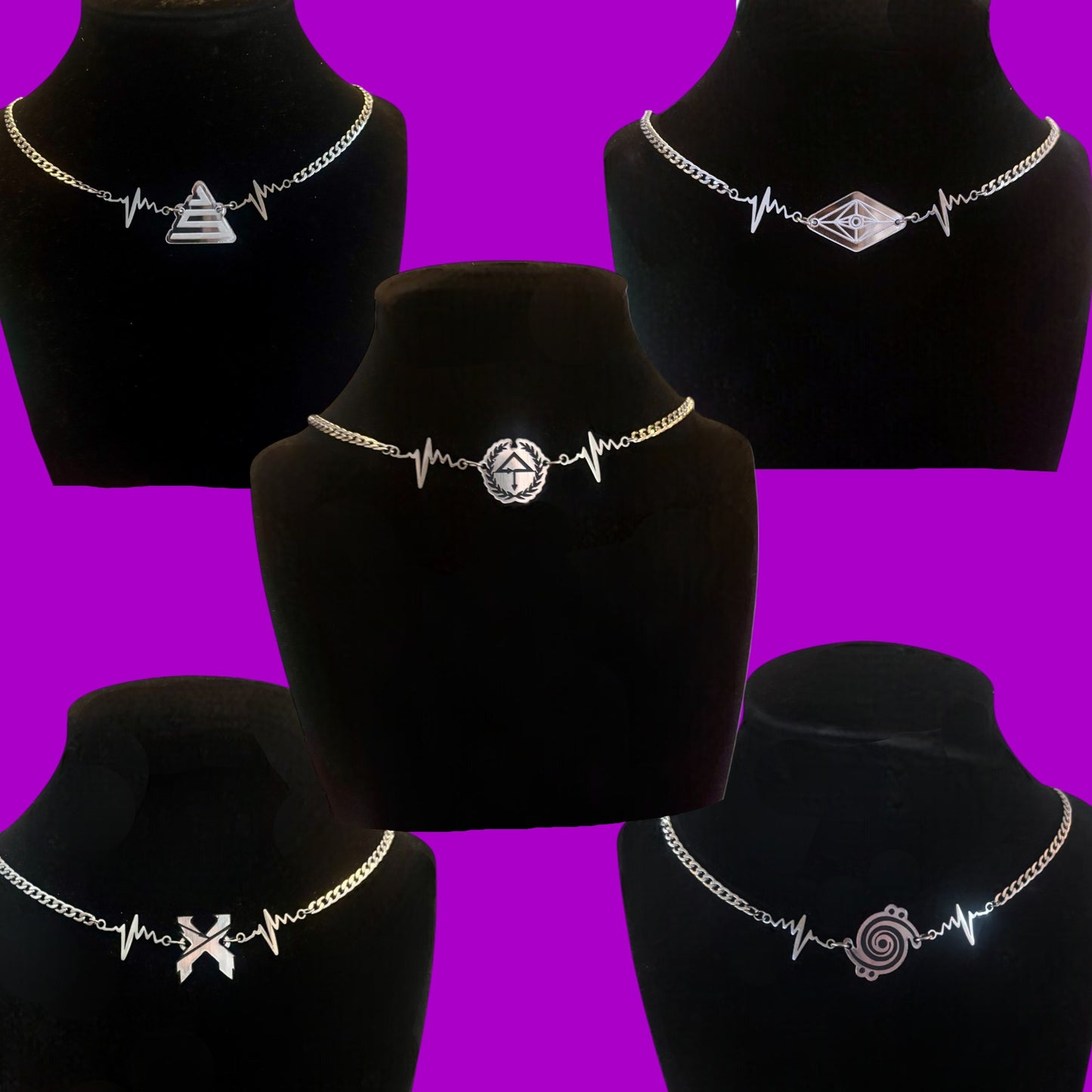 Custom bloodline stainless steel necklace