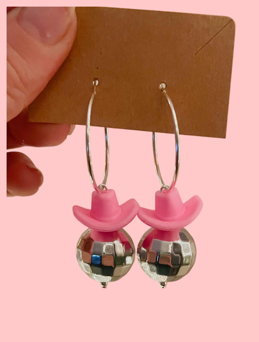 Disco cowboy earrings