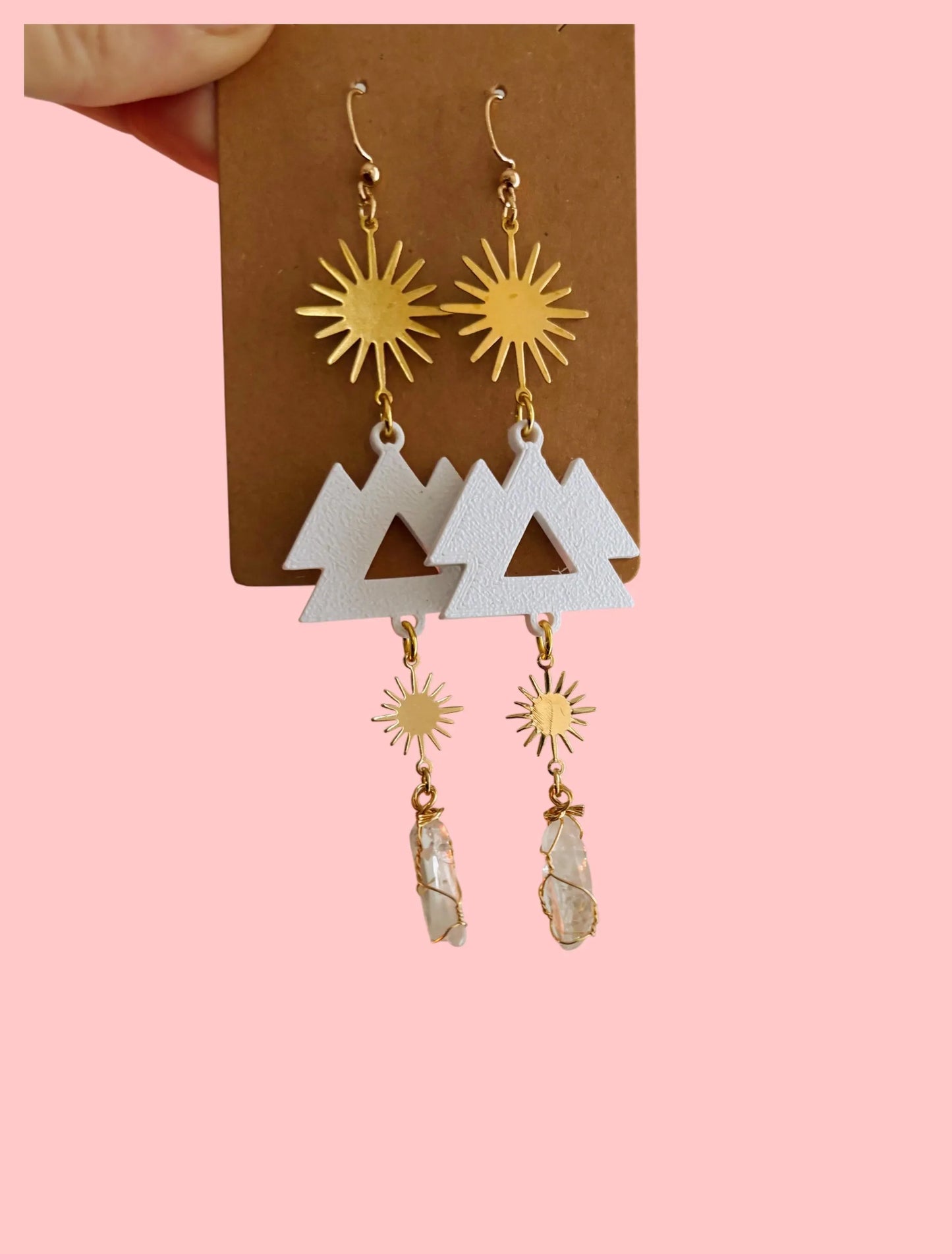 Wakaan inspired sparkle crystal dangle earrings