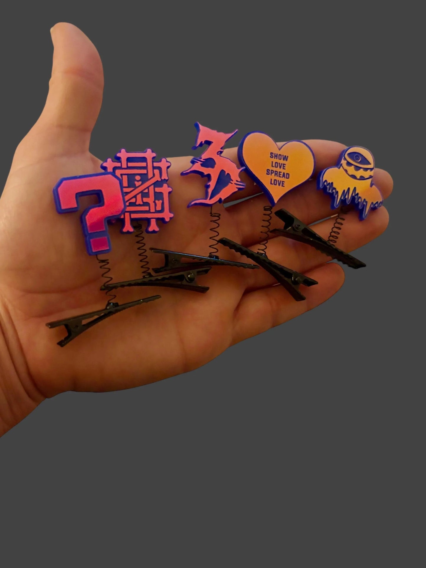 Customizable violet holographic edm festival inspired sprouts