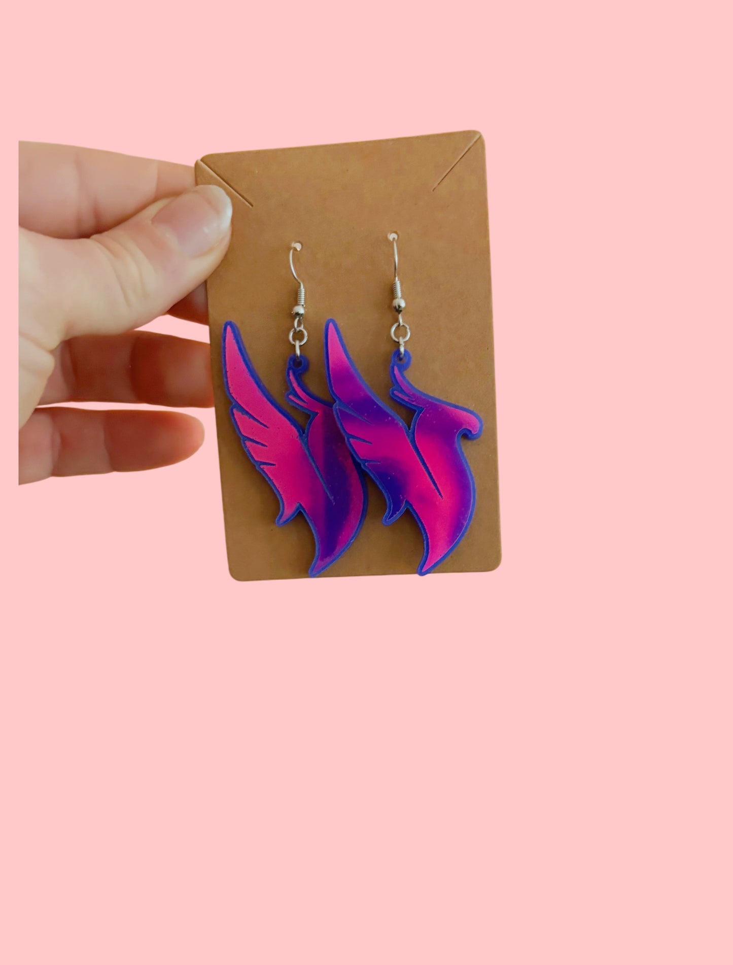 Phoenix customizable acrylic earrings