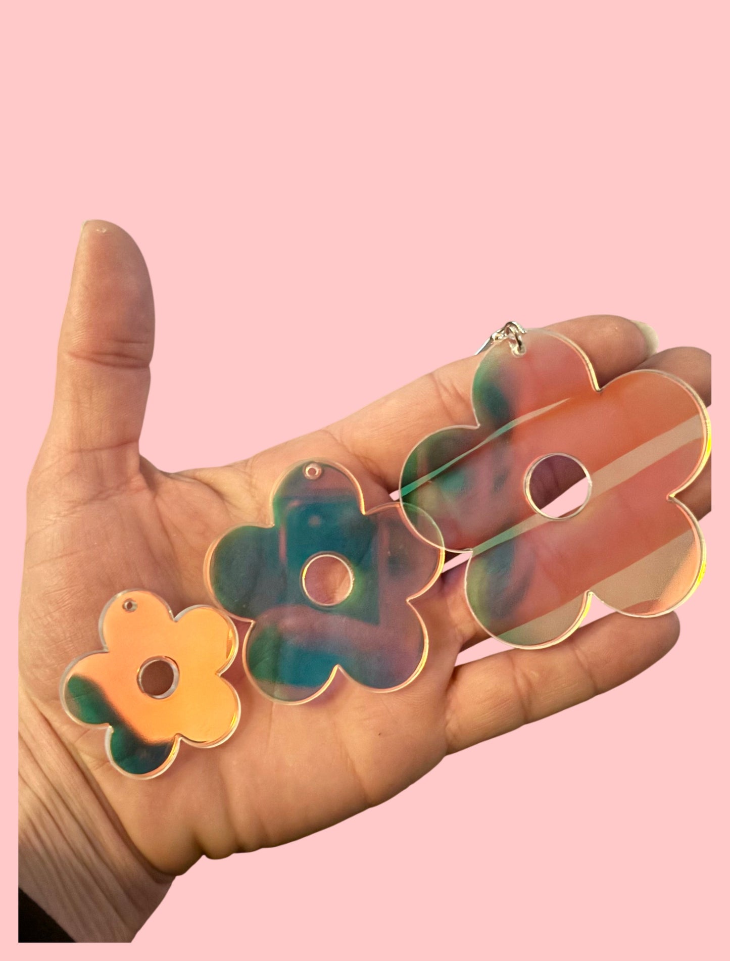 Acrylic flower earrings