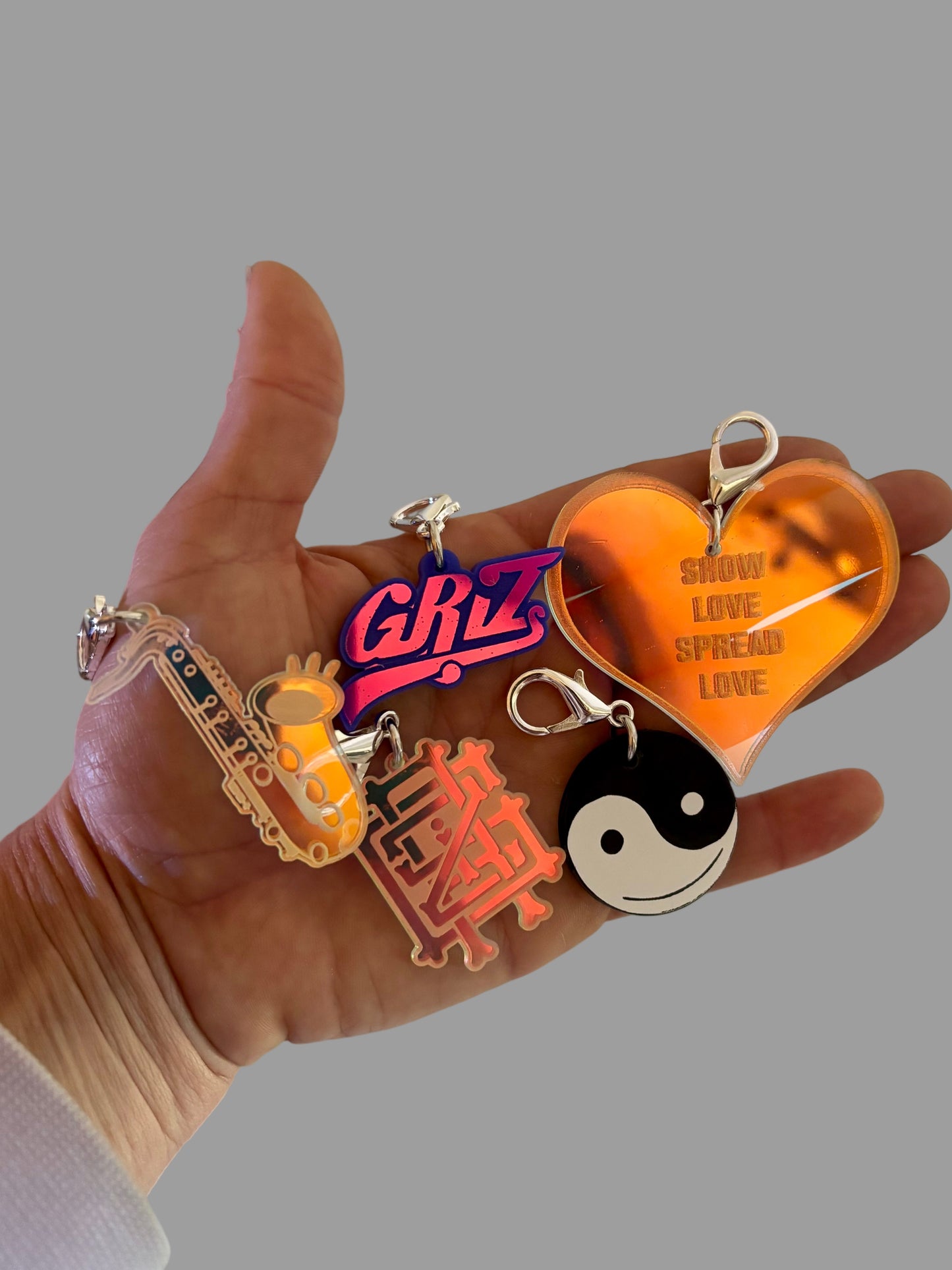 Customizable Griz inspired charms
