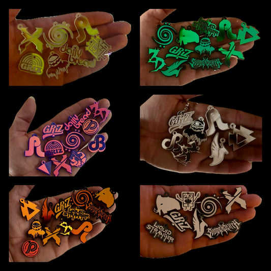 customizable mini acrylic edm kandi charms!