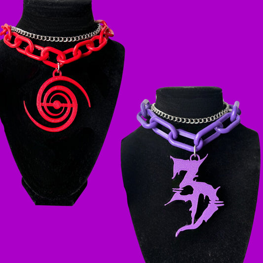 Custom 3D printed oversized chain choker