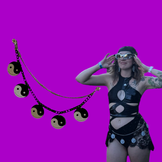 Custom black and white chain