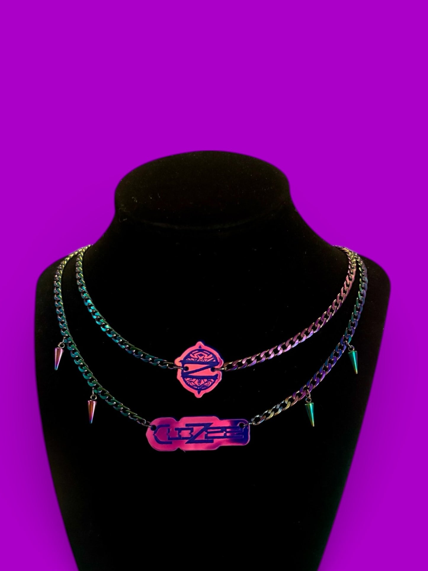 Custom stainless steel necklace stacks