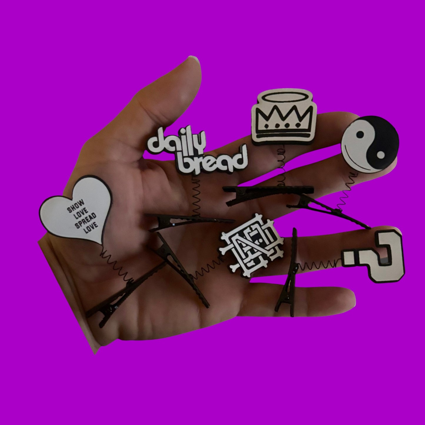 Customizable black and white edm festival inspired sprouts
